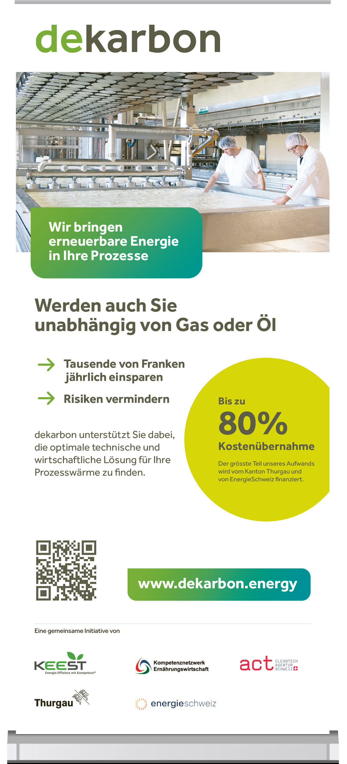 Dekarbonisierung für KMU mit einem klaren Auftritt positionieren.
